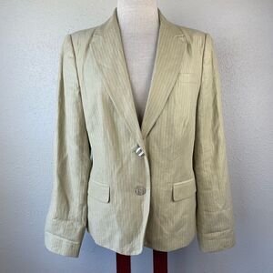Tapemeasure Linen Blend Dress Jacket Size 12 EUC